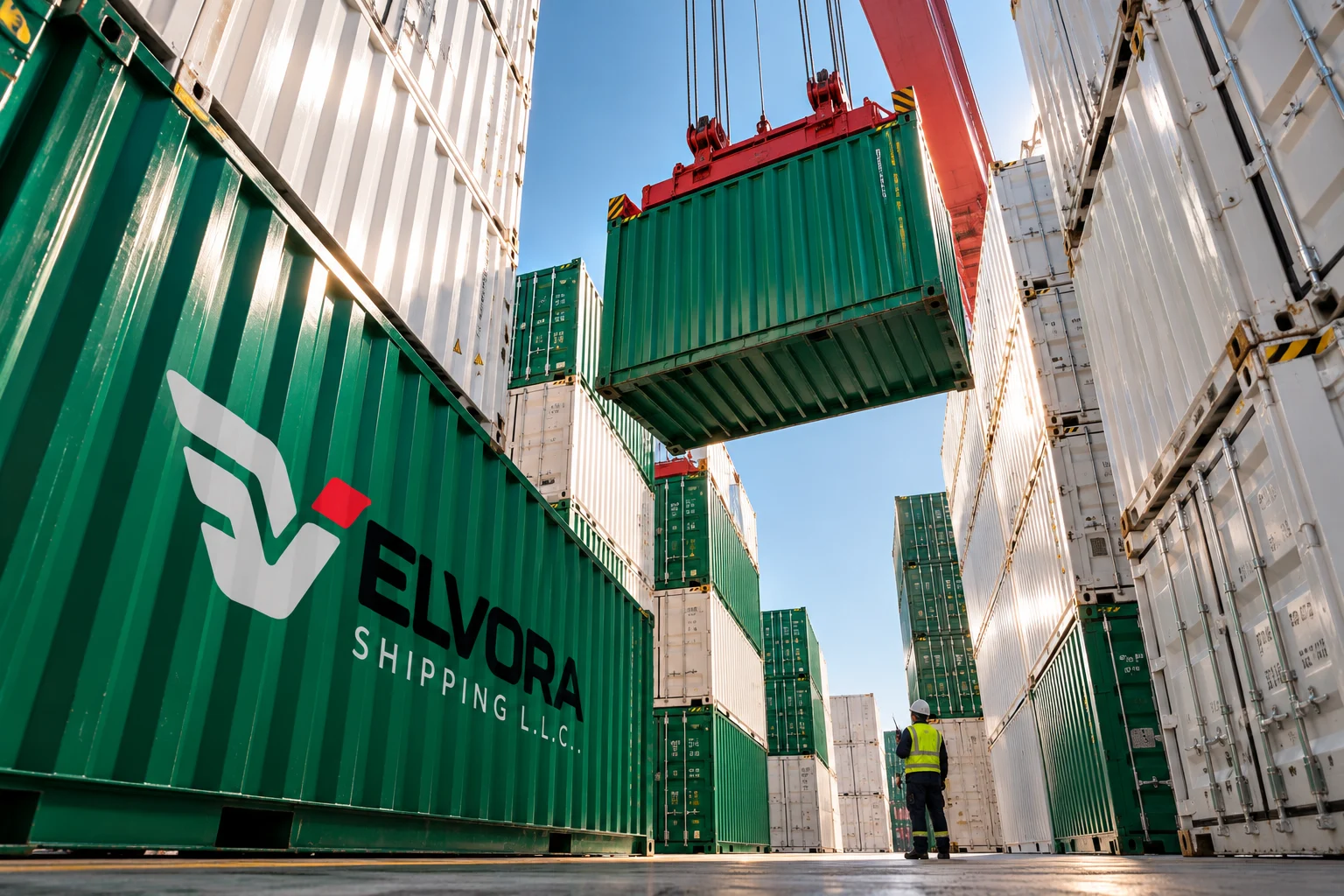 Ocean freight scene